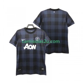 Camisolas de futebol Manchester United 2013 2014 Retro Equipamento Alternativa Manga Curta